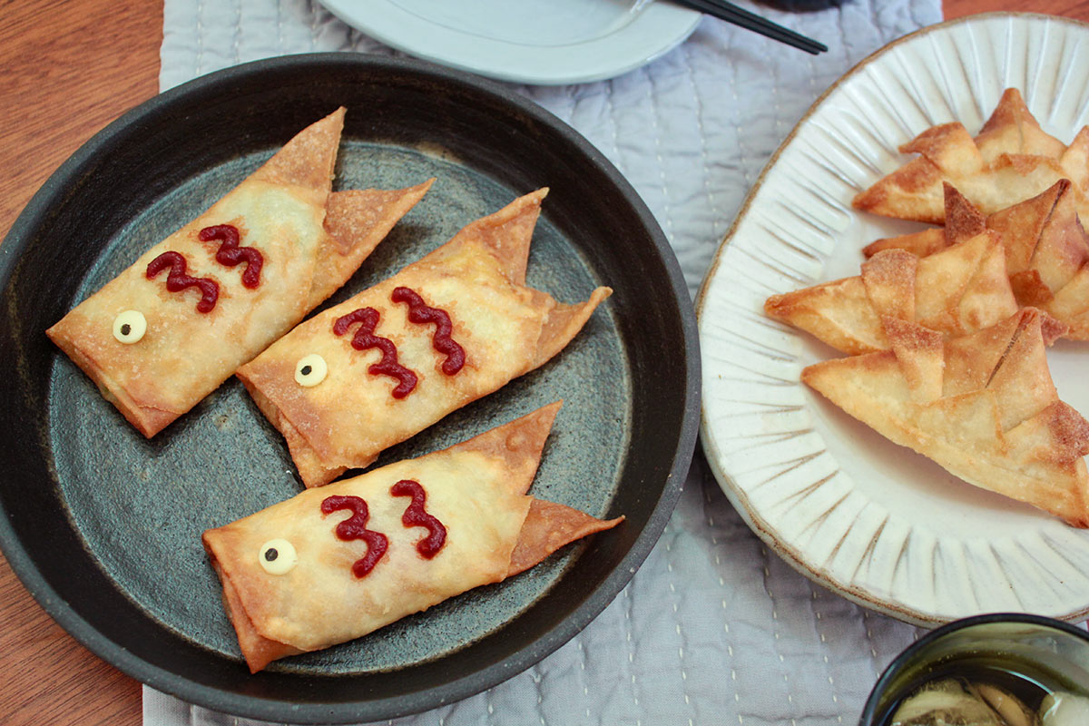 こどもの日のお祝いに！親子で作って楽しい「鯉のぼり＆兜の春巻き」