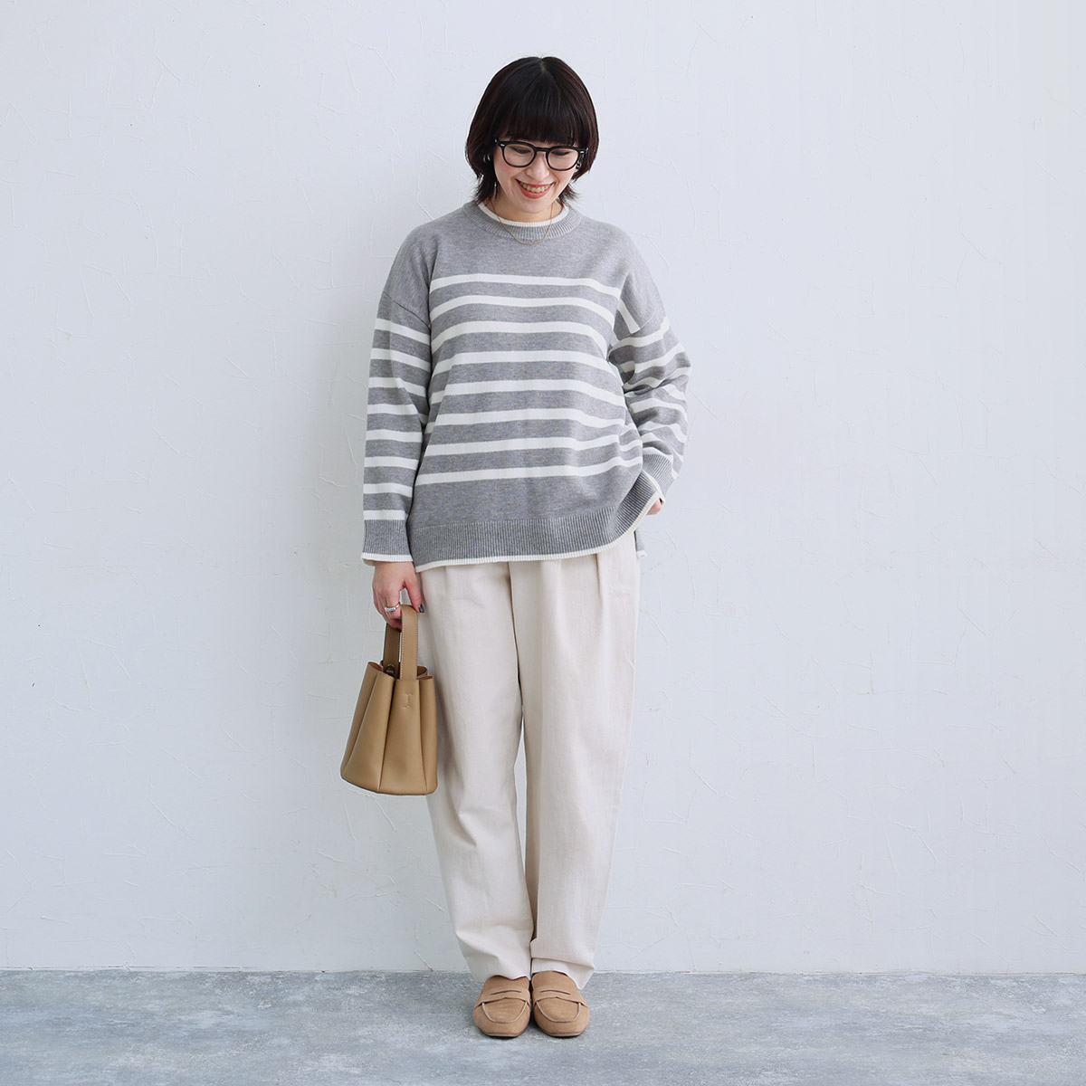 ボーダー好きさん必見！今冬ヘビロテできる「お手入れ激らくニット」スタッフ試着レポート