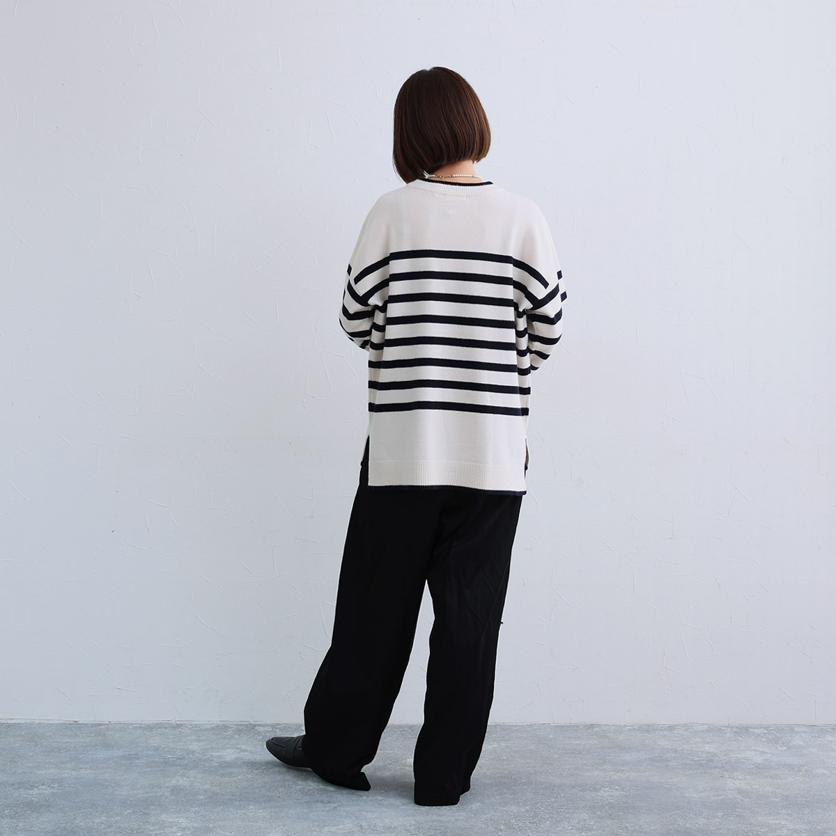 ボーダー好きさん必見！今冬ヘビロテできる「お手入れ激らくニット」スタッフ試着レポート