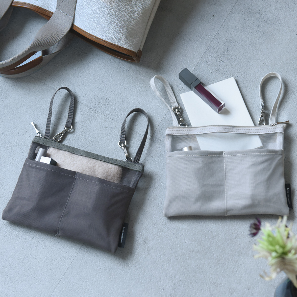 バッグごちゃ～…に悩むスタッフ3名が実践！『吊り下げポケット』ちょい足しで、日々の快適指数アップ