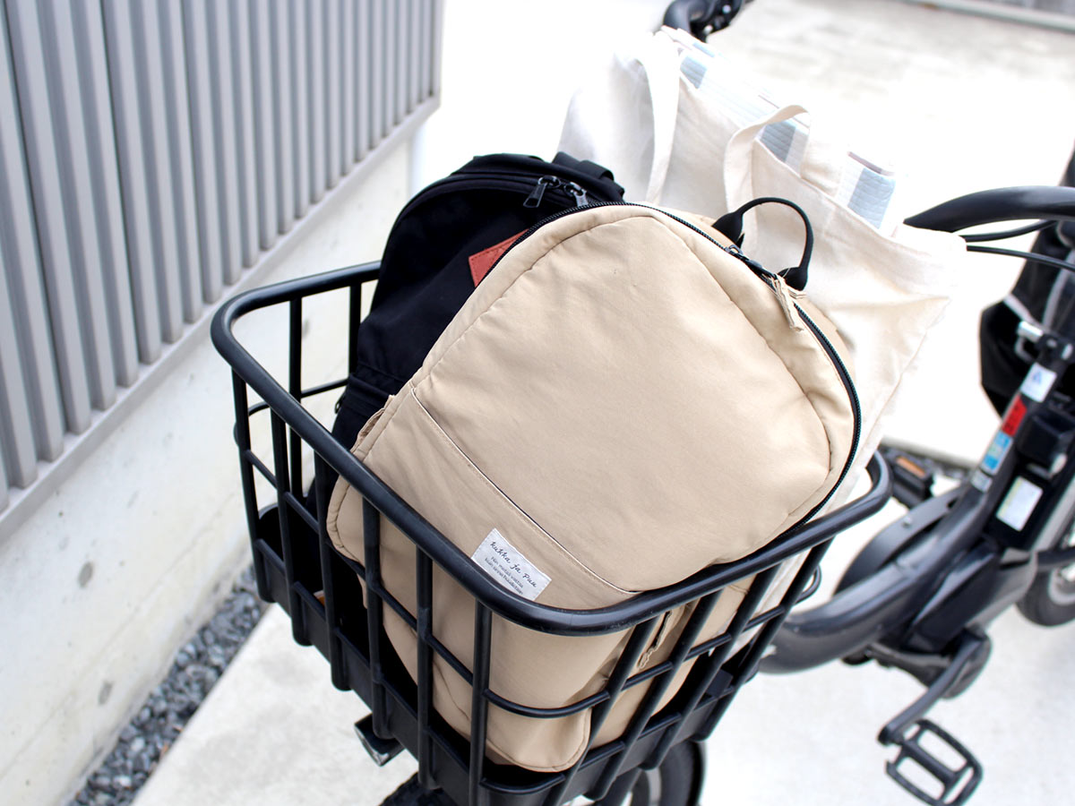 もう前カゴから荷物があふれない！自転車派ママの即戦力「拡張できるカゴカバー」