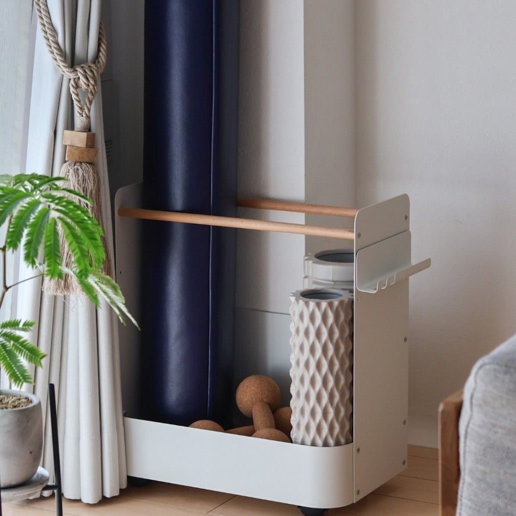 家電の目隠し収納にも◎宅トレ道具だけじゃない「フィットネス収納」活用術【インスタグラマーさんのもの選び】