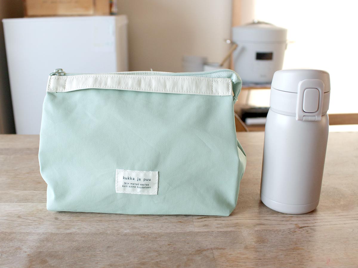 春からの学童弁当に。しっかり入るのにかさばらない！持ち手すっきりランチバッグ