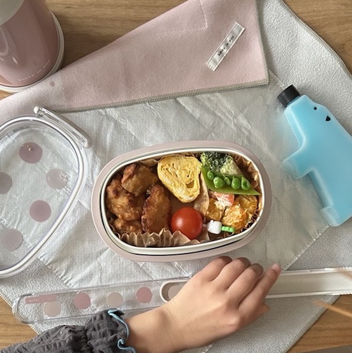 通学弁当もデスク朝食も◎ピタッと包める保冷クロスで『お弁当準備ラクちん化』にスタッフが挑戦！