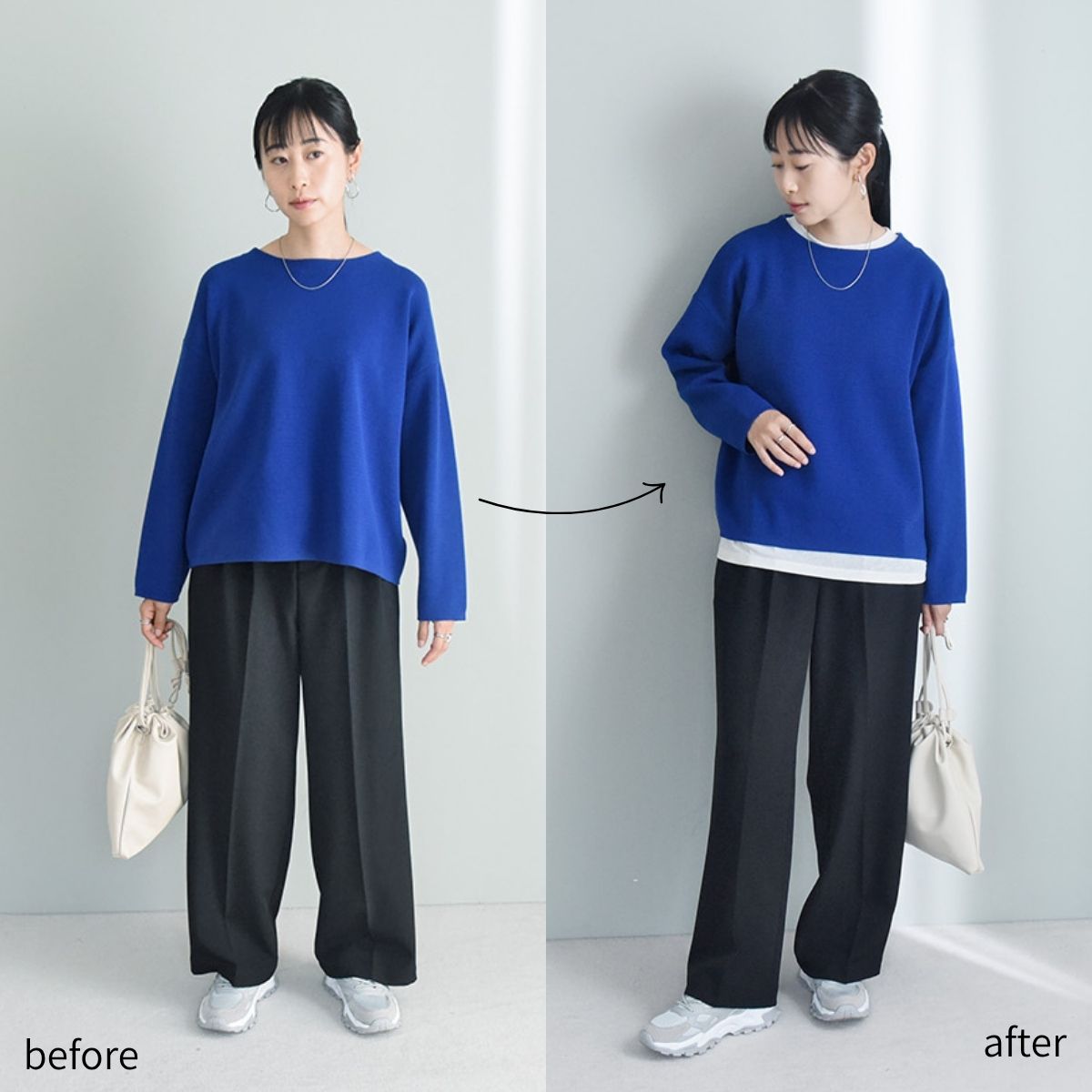 ほったらかし服の復活チャンス！？スタッフのレイヤード着回し術を大公開