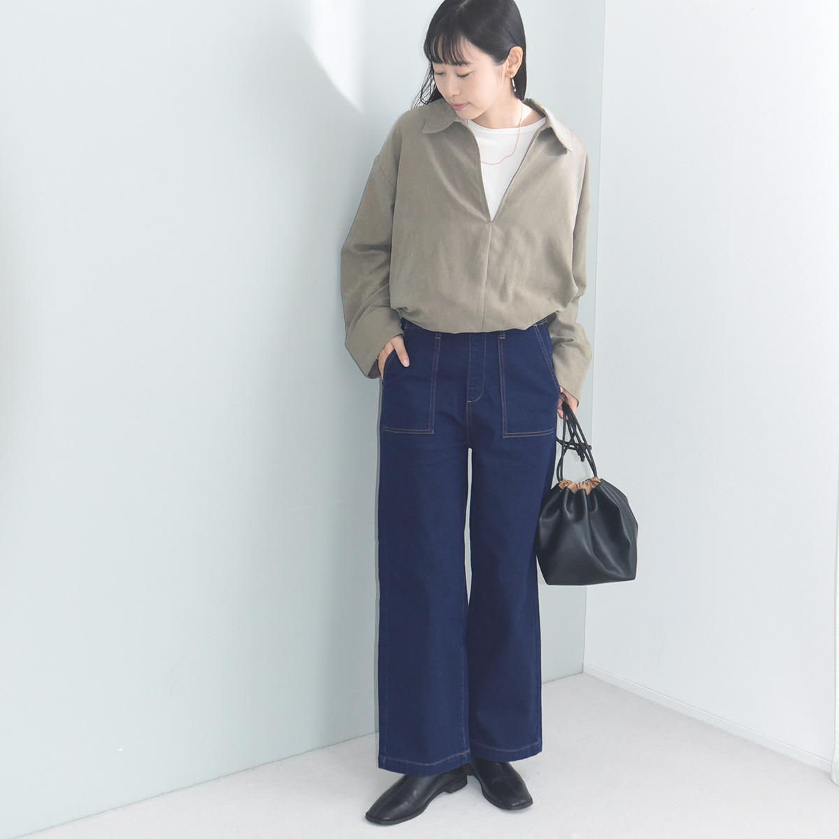 寒くなったら何着よう？「あったか裏パウダー起毛パンツ」からはじめるスタッフの冬支度