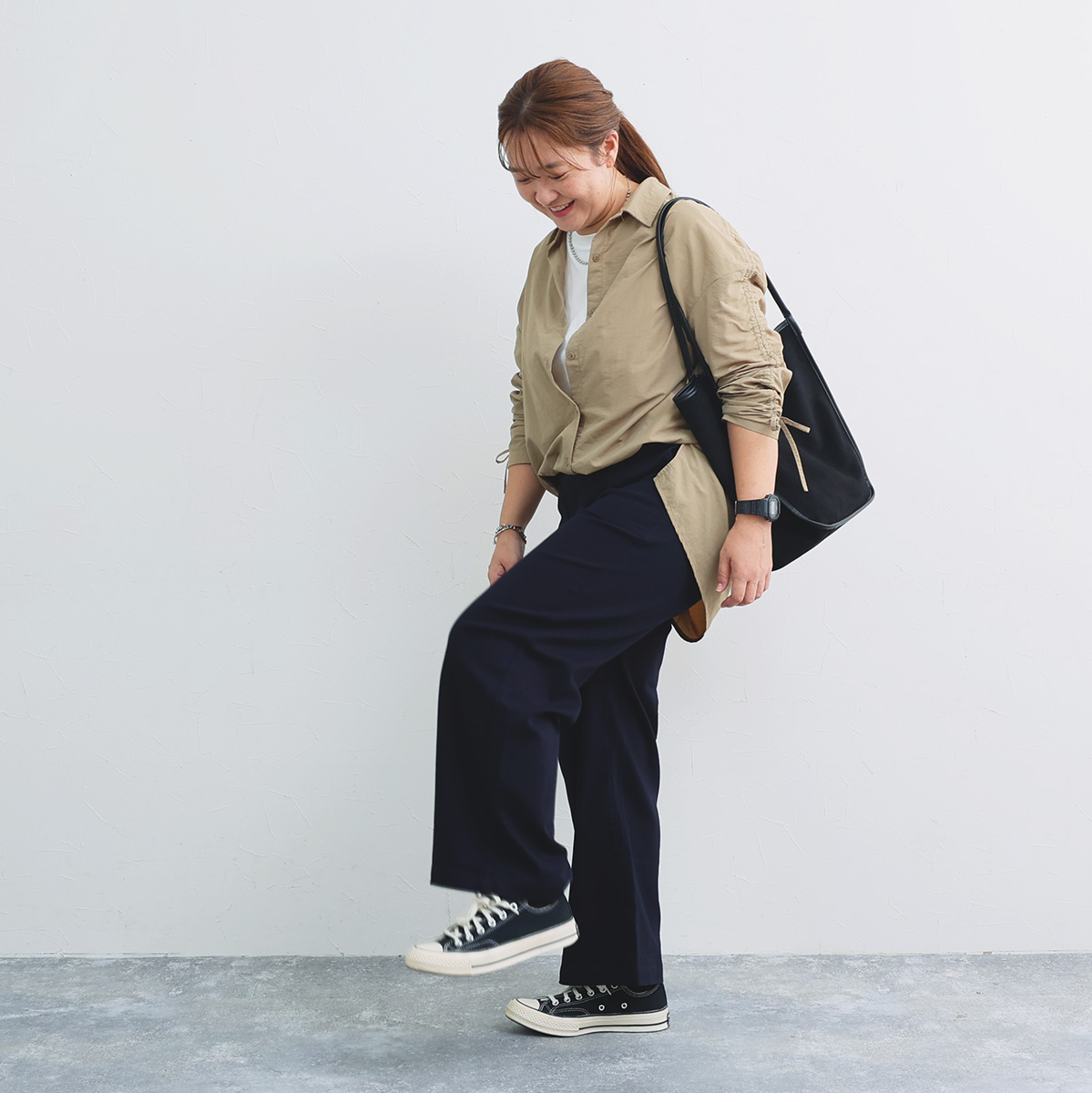 寒くなったら何着よう？「あったか裏パウダー起毛パンツ」からはじめるスタッフの冬支度